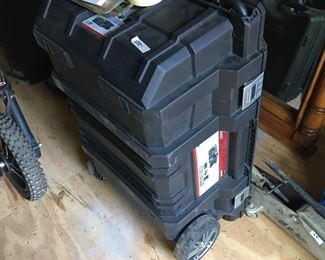 Husky 25 gallon mobile tool cart