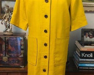 YVES SAINT LAURENT LINEN DAY DRESS