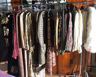 An array of evening wear..