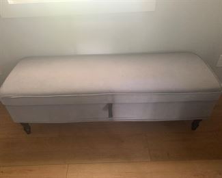 Contemporary storage bench