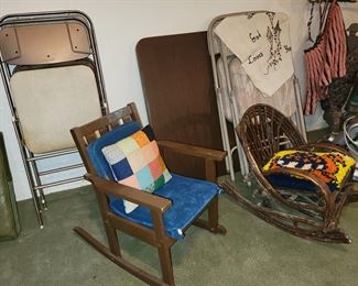 2 vintage child size rockers