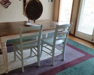 Kitchen table w/2 chairs & bench