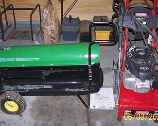 John Deere AC-215 heater, Craftsman 2800 PSI power washer