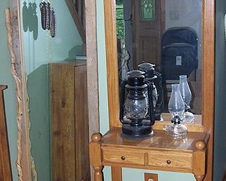 Hall tree and long mirror