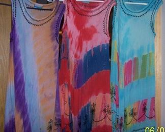 Tie-dyed dresses