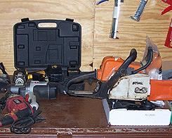 Stihl chainsaw, other tools