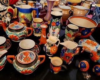 Huge selection of Czechoslovakian pottery..1930's 
