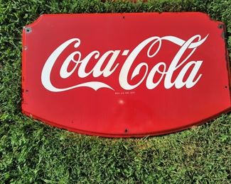 1940s porcelain Coca-Cola sign