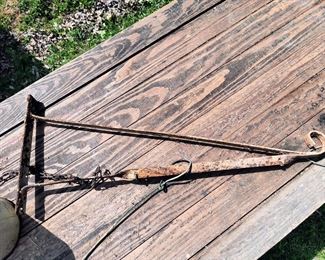 Wrought iron sign holder