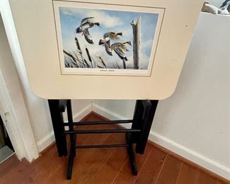 Set of two folding tables.