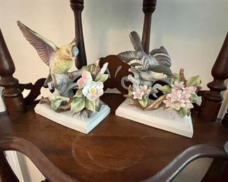 Vintage Lefton china bird figurines.