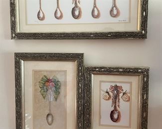 Trio of Wanda Lee spoon prints.