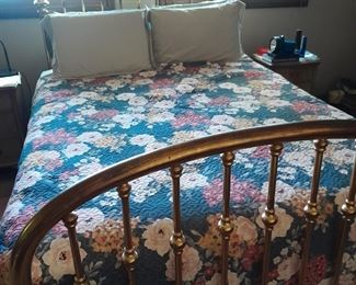 Brass bed