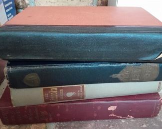 Several vintage books. Most are about Lincoln