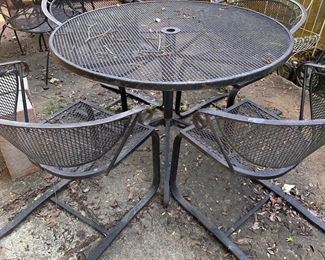 4 chairs and table $500