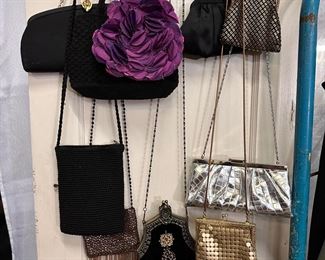 Vintage purses and clothing