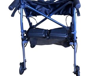 Walker with mesh bag on front