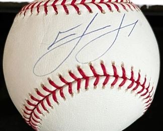 Autographed Baseball in Case