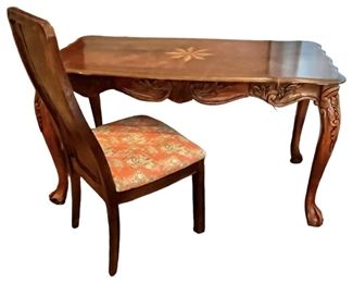 Star Furniture Ornate Wood Desk Chair