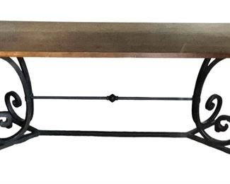 Metal Wood Sofa Table