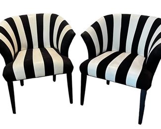 Two Noel Furniture Leather Suede Chairs