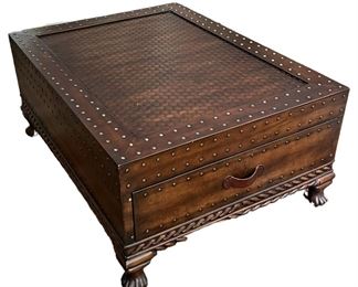 Wood Chest Coffee Table