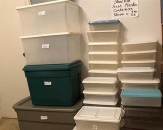 Assorted storage containers