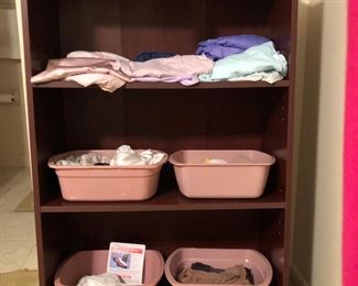 3-shelf bookcase (28” W x 44” H x 12” D)