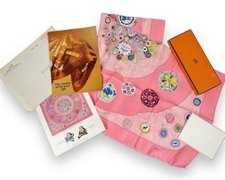 Hermes Limited Edition Paperweight Scarf - 1979