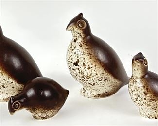 (4) Howard Pierce Ceramic Quail