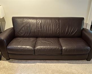 Natuzzi Leather Sofa & Chair w/Ottoman