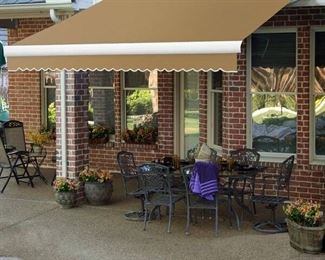 Awntech 8' YELLOW Awning (Like new)