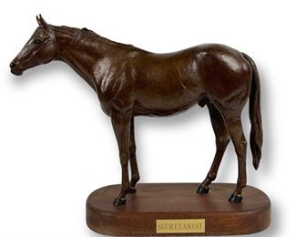 Liza Todd-Tivey "Secretariat" Bronze Horse