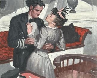 Courtney Charles Allen Painting Oil on Board