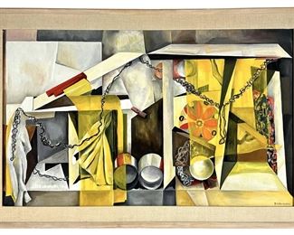 Olivia Robinson "Little Ghost House" Oil Painting