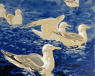 Jamie Wyeth "Herring Gulls" Lithograph