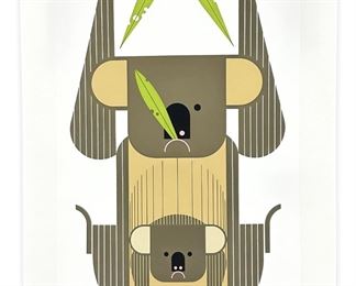 Charley Harper "Down Under Down Under" Screenprint