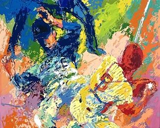 LeRoy Neiman "Sliding Home" Serigraph