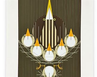 Charley Harper "Bittern Suite" Serigraph