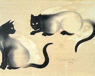 Van Minh Nguyen Watercolor on Silk 1994