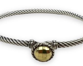 David Yurman Chatelaine Bracelet W/ 18K Dome