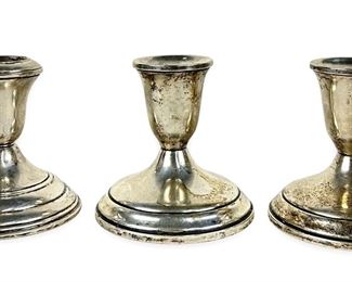 (3) Weighted Sterling Candlesticks