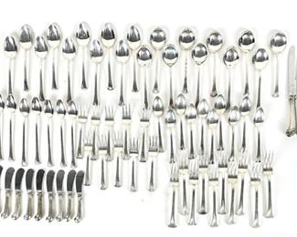 (88 pc) Tuttle Sterling Silver Flatware Set