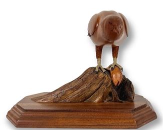 Ron Cihlar Hand Carved Wooden Bird 1987