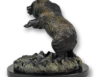 Burl Jones 'Standing Bear' Bronze