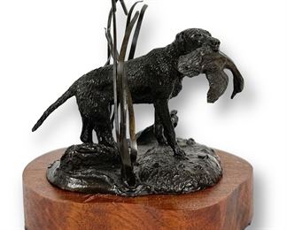 R.C. Lynch 'Dog' Petit Bronze Sculpture