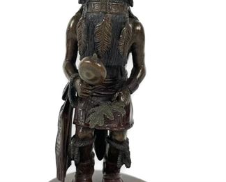 Lowell Talashoma Sr. "Longhair Kachina Man" Bronze