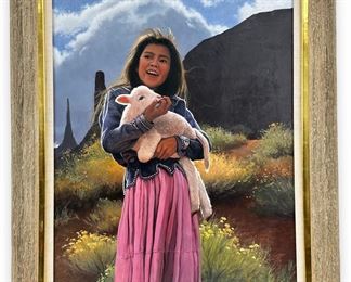 George Molnar "Newborn" Oil on Canvas