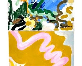 Spencer Silver 3 Tier Oil on Canvas