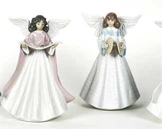 (4) Lladro Porcelain Angel Figures #5830 #5831